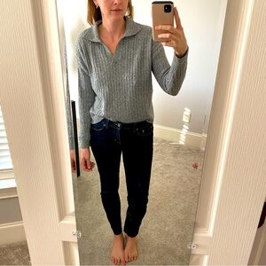 Grey polo sweater